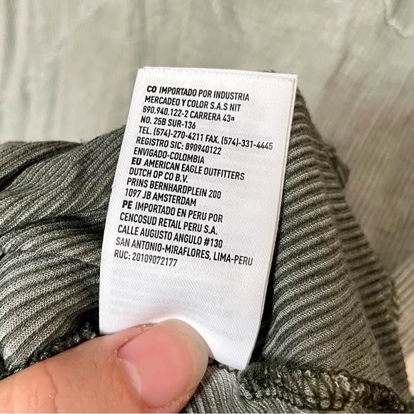 American Eagle Y2K Ribbed Tie Dye T Shirt Dress. - Picture 7 of 7